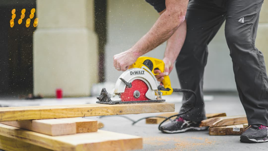Post-construction cleaners preparing a commercial space